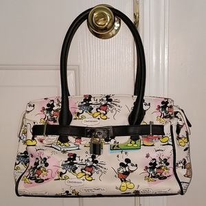 Mickey and Minnie Disney comic strip purse